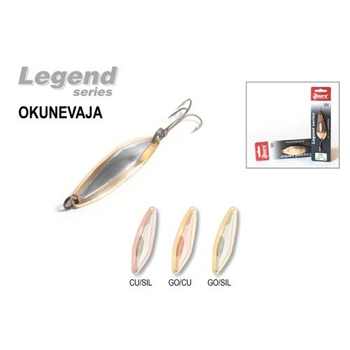Блесна колебалка Akara Legend Okunevaja со вставкой, Длина: 60 мм Вес: 14 гр Цвет: Cu(Sil)
Блесна колебалка Akara Legend Okunevaja со вставкой, Длина: 60 мм Вес: 14 гр Цвет: Cu(Sil)