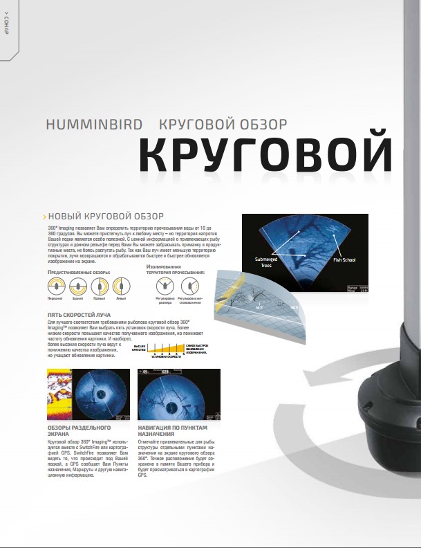 Скачать каталог эхолотов Humminbird