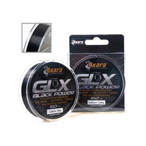 

Леска Akara GLX Black Power 150 м, Длина: 150 м Диам: 0,40 мм Тест: 15,8 кг, Черный