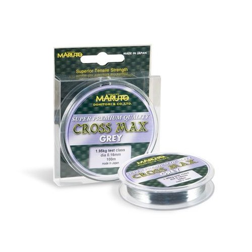 

Леска MARUTO Cross Max (grey) 100 м, Длина: 100 м Диам: 0,14 мм Тест: 1,45 кг, Серый