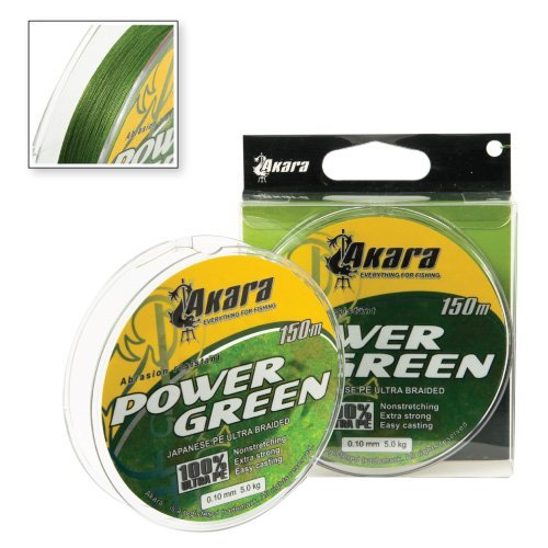 

Шнур Akara Power Green 150 м , Длина: 150 м Диам: 0,30 мм Тест: 21,9 кг, Зеленый