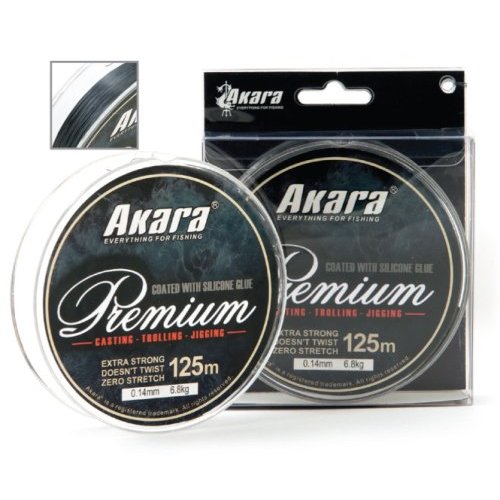 

Шнур Akara Premium Grey 125 м, Длина: 125 м Диам: 0,20 мм Тест: 11,3 кг, Серый