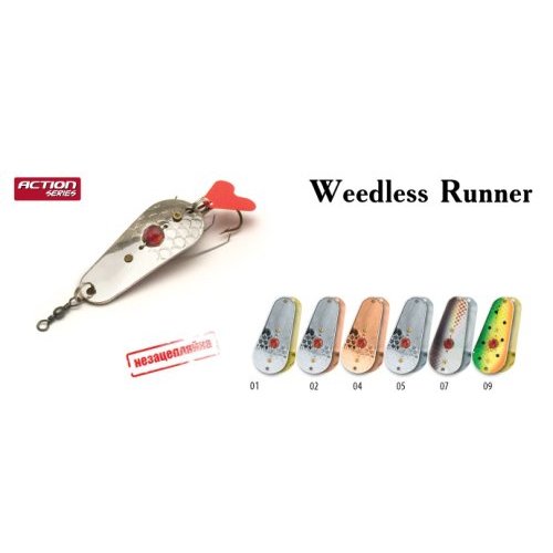 

Блесна колебалка незацепляйка Akara Action Series Weedless Runner , Длина: 65 мм Вес: 26гр. Цвет: 04
