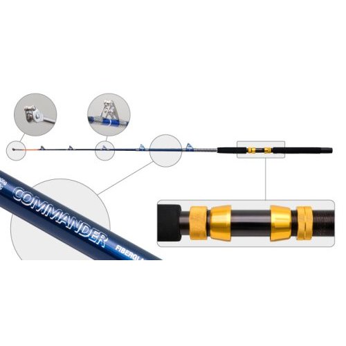 

Спиннинг штекерный стекло 2 колена Surf Master 3053 Commander под стакан с роликами, Длина: 1,65 м (146 см.) Вес: 490 гр. Тест: (300-700) гр.