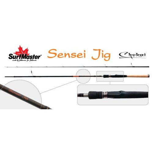 

Спиннинг штекерный угольный 2 колена Surf Master 3166 Chokai Series Sensei Jig IM12, Длина: 2,36 м (126 см.) Вес: 170 гр. Тест: (10-30) г.