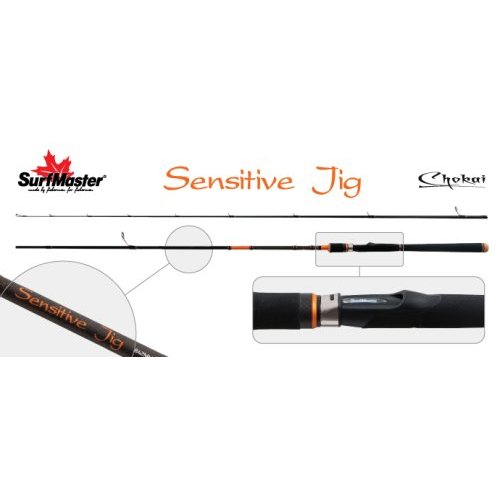 

Спиннинг штекерный угольный 2 колена Surf Master LC1245 Chokai Series Sensitive Jig TX-20, Длина: 2,18 м (113 см.) Вес: 140 гр. Тест: (7-21) г.