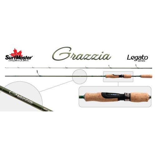 

Спиннинг штекерный угольный 2 колена Surf Master LC1246 Legato Series Grazzia TX-20, Длина: 1,95 м (102 см.) Вес: 95 гр. Тест: (1,75-9) г.