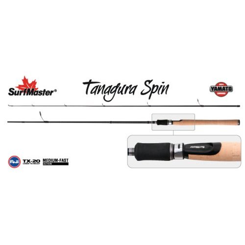 

Спиннинг штекерный угольный 2 колена Surf Master YS5004 Yamato Series Tanagura Spin TX-20, Длина: 2,7 м (136 см.) Вес: 163 гр. Тест: (4,5-21) г.