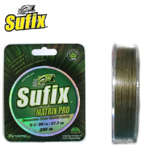 Леска плетёная Sufix  Matrix Pro Mid.Green 135м, фото