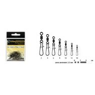 Вертлюг с застежкой Akara Rolling Swivel with Fastlock Snap 23104 №4(10 шт.), фото