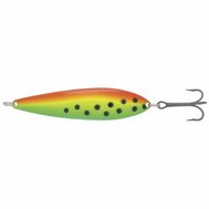 Колеблющаяся блесна Kuusamo Lohi Casting 95/21 BL/GR/Fye/FR-B UV, фото