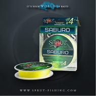 Шнур Sprut SABURO Soft Ultimate Braided Line x4 Жёлтый 95м, фото