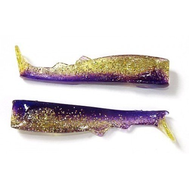 Силиконовая приманка Lucky Craft JR Swimbait Tails 3 (HT01 Indigo/Gold) (5шт/уп), фото
